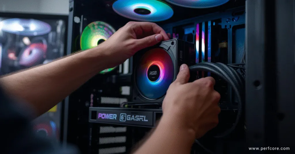 pc building components setup