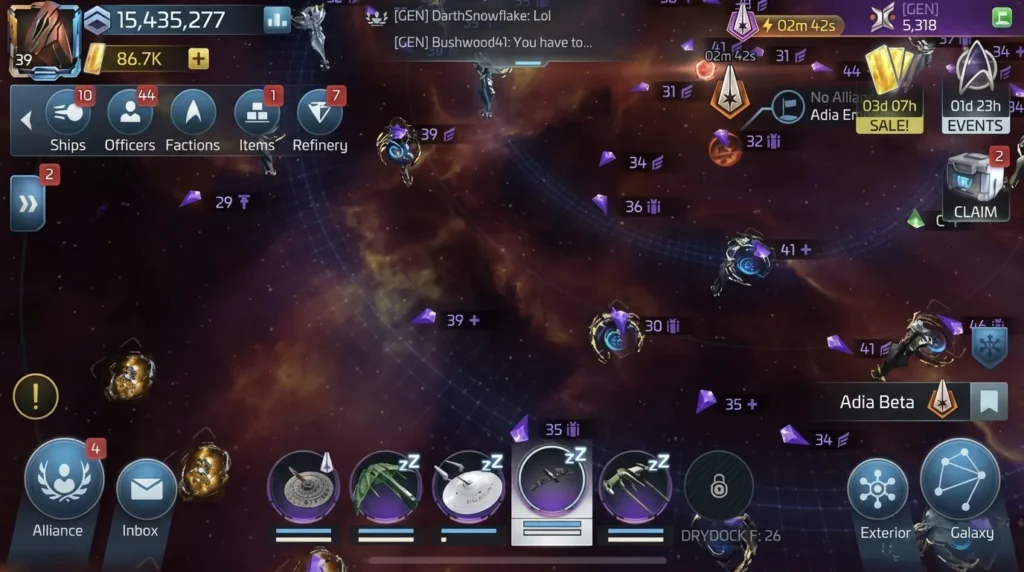 Joining an alliance in Star Trek Fleet Command
