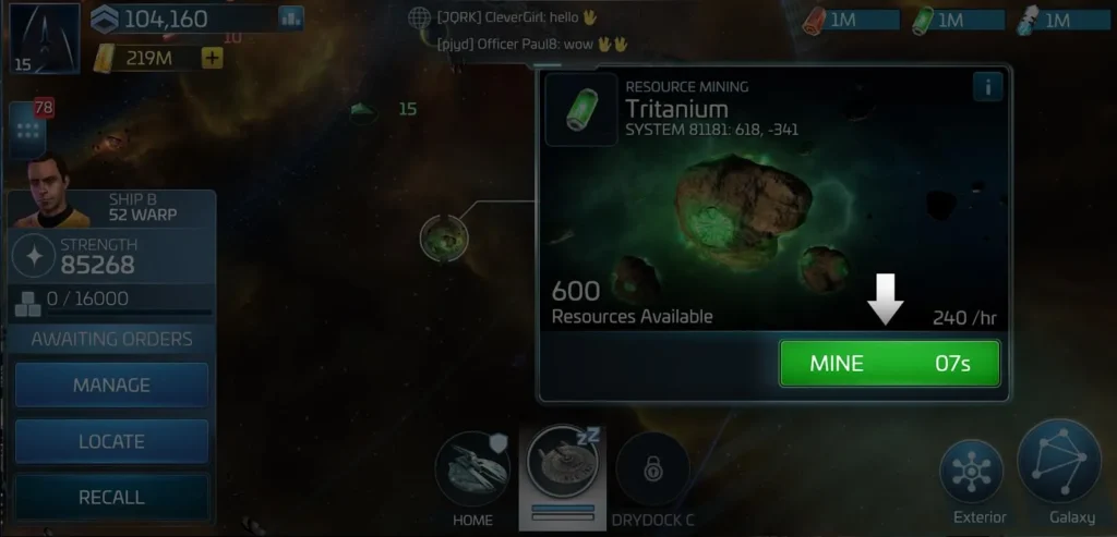 Mining and Rules of Engagement in Star Trek Fleet Command