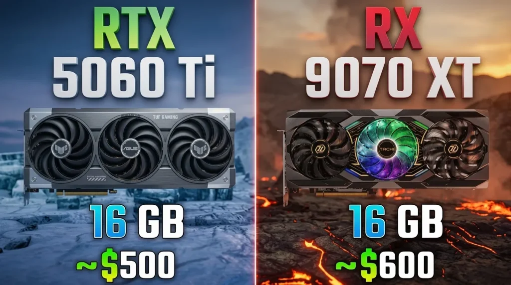 Best mid-range gaming PC build for 1440p in 2026 3 RTX 5060 Ti vs RX 9070