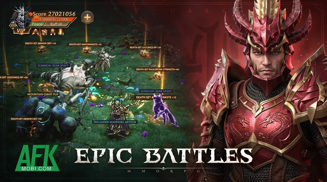 MU Fairy Elf Ranged Bow Combat and Party Buffs Official gameplay screenshot showing Fairy Elf archer performing ranged bow attacks in MU Dark Epoch
