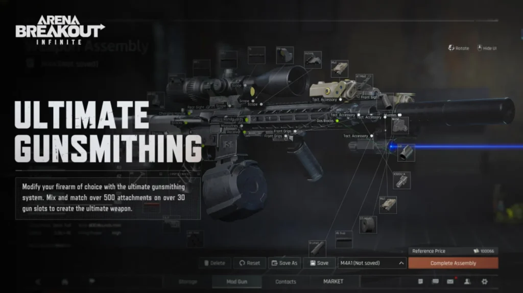 Arena Breakout Infinite weapon customization