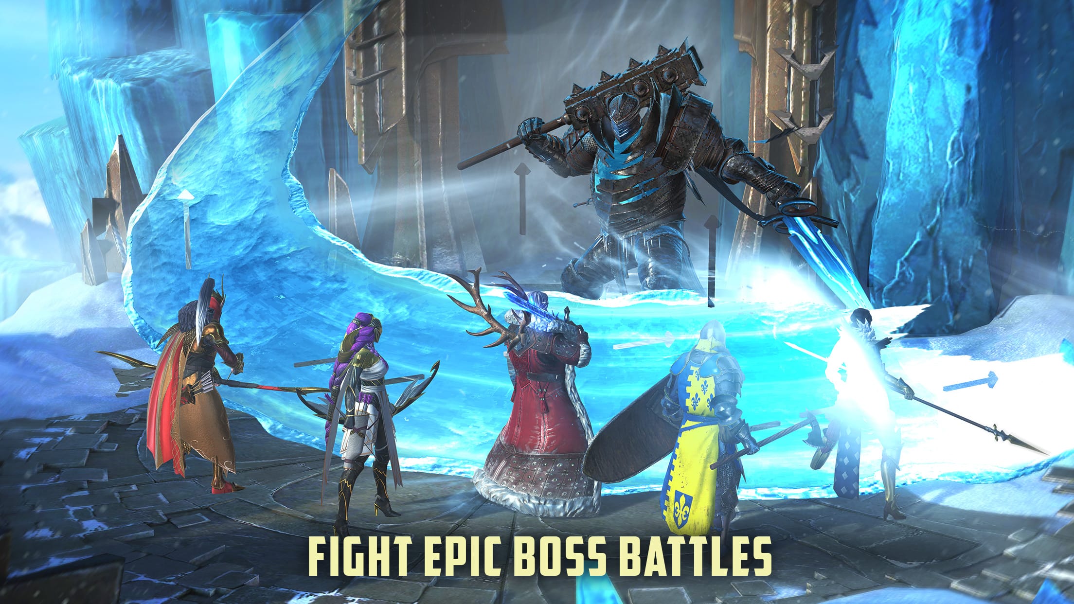 Raid Shadow Legends Official Campaign Combat Action Official Plarium press screenshot of campaign wave clearing and area of effect skill execution in Raid Shadow Legends beginner guide