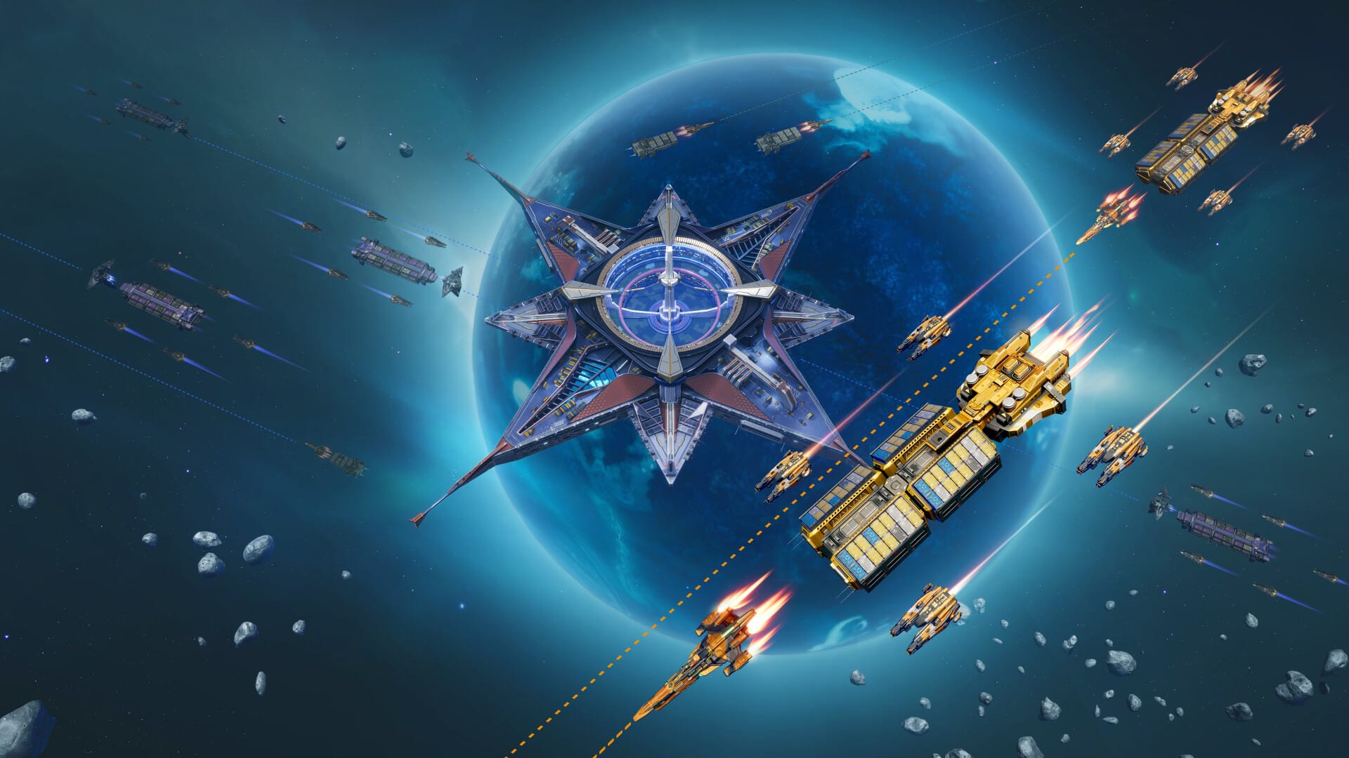 Foundation Galactic Frontier PC Desktop Interface Official Steam screenshot displaying PC UI performance and high resolution graphics in Foundation Galactic Frontier PC review