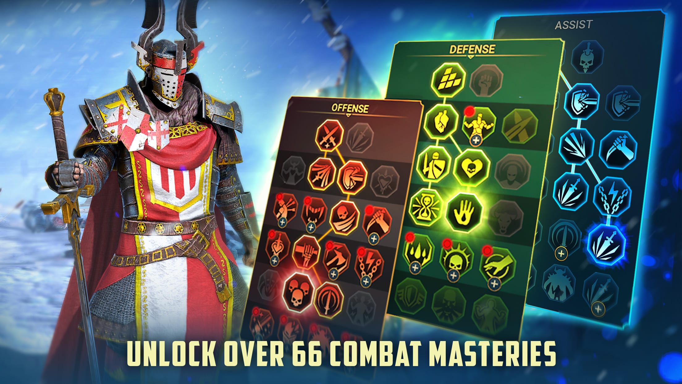 Official Plarium press screenshot illustrating cross-platform account sync and mobile gameplay in Raid Shadow Legends PC vs mobile comparison