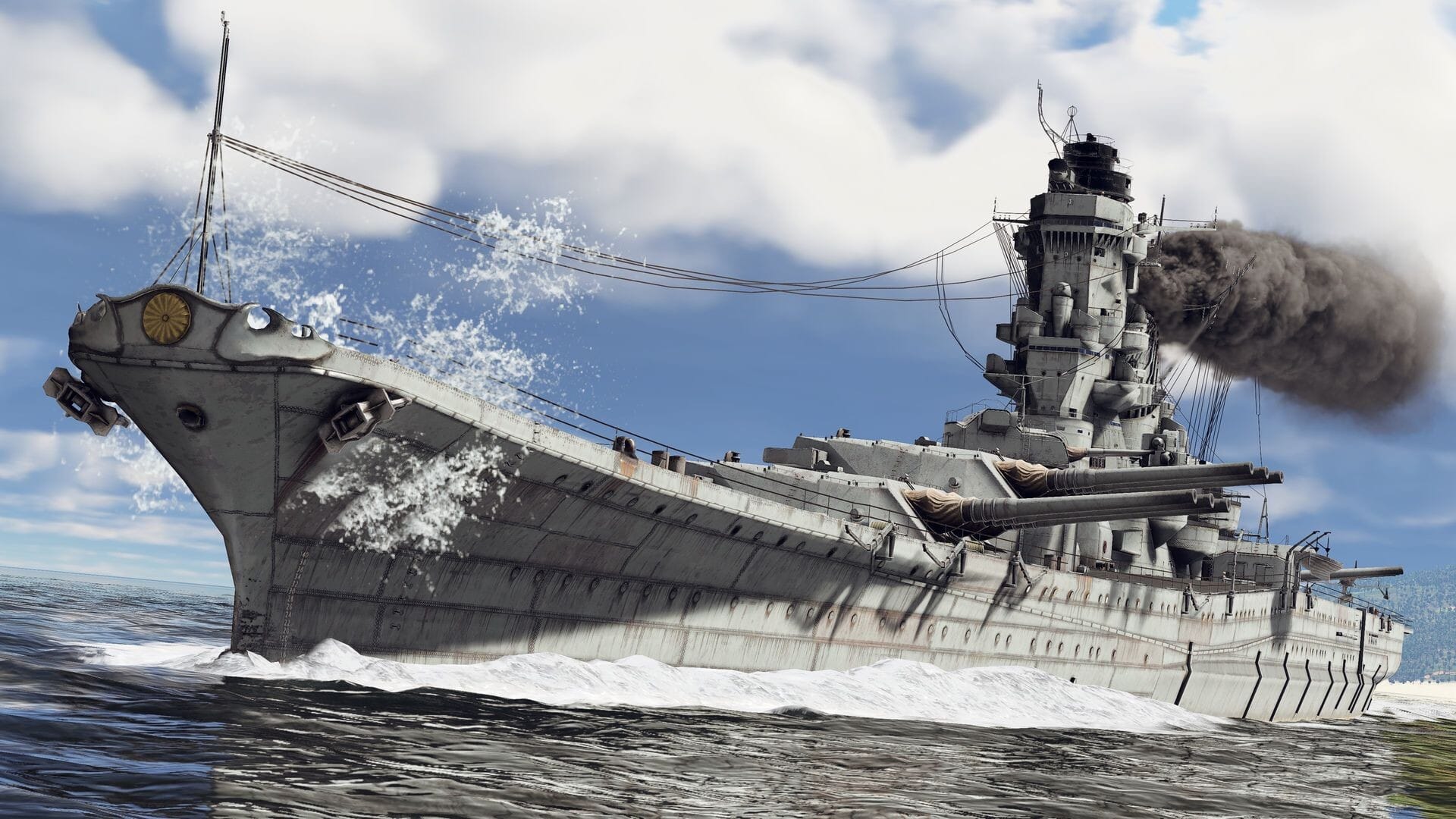 War Thunder Mac Apple Silicon Rosetta 2 Official Steam screenshot showing naval warship combat in War Thunder PC Mac review