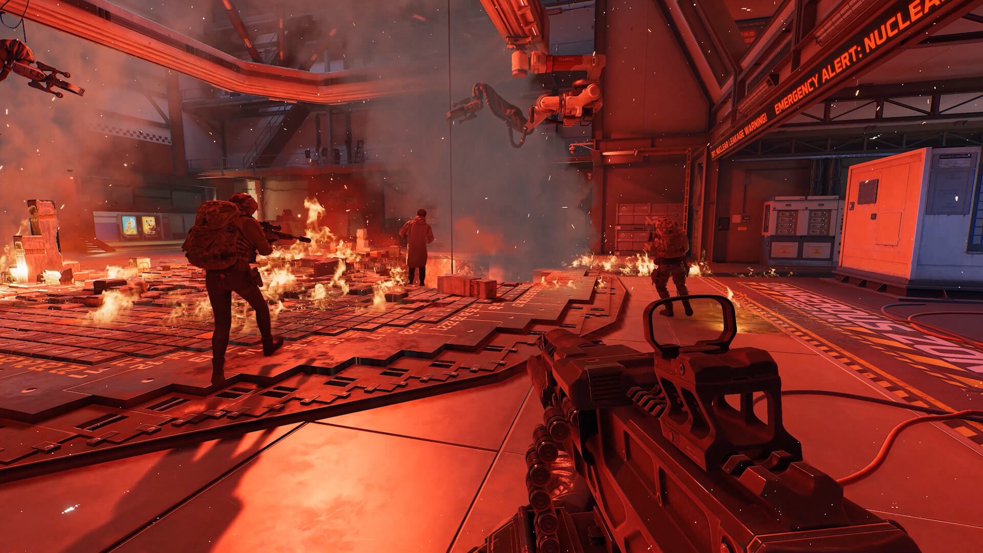 Delta Force operator tactical firefight in close quarters combat on PC