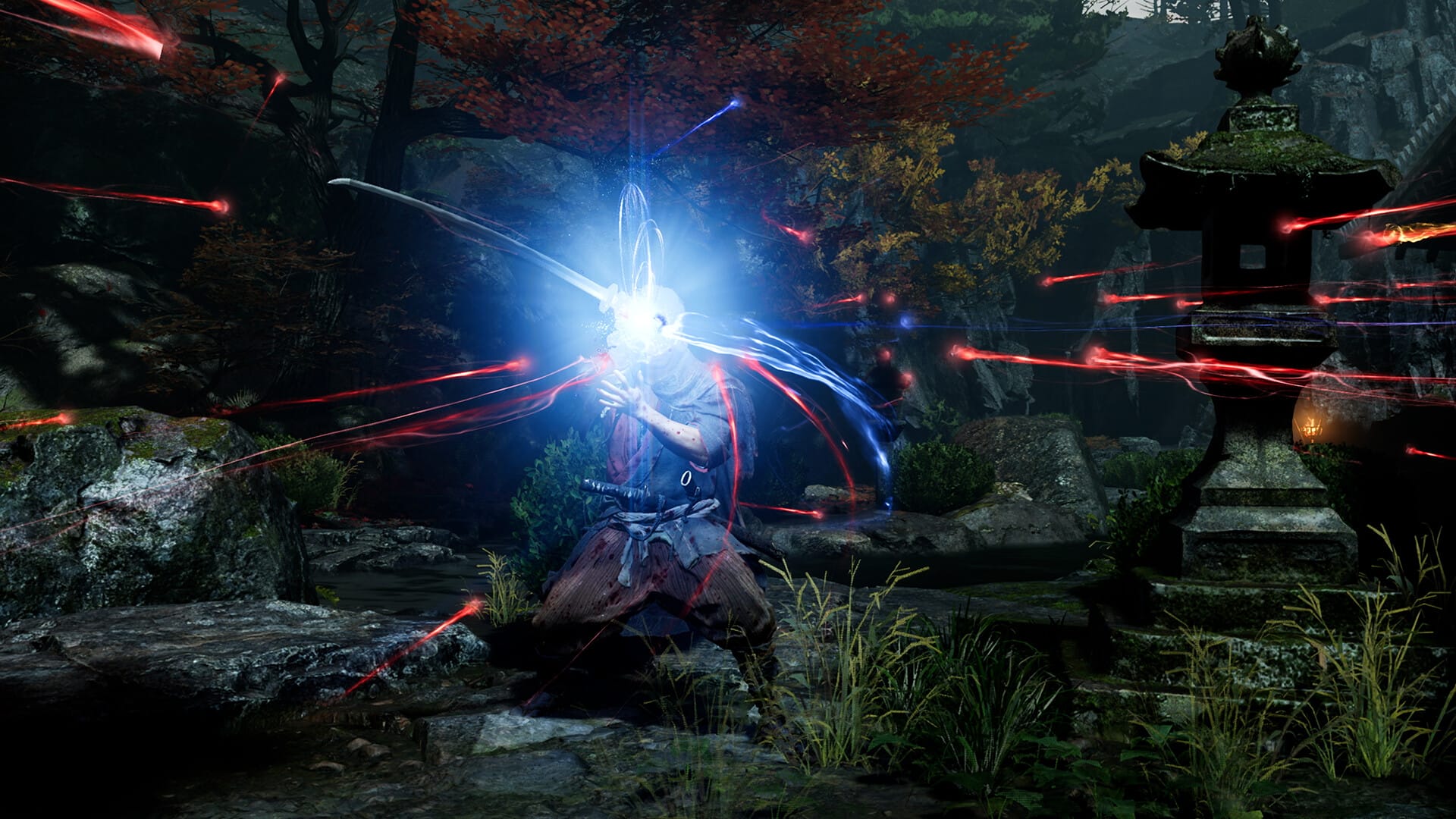 In-game screenshot showing Edo-period Kyoto atmospheric exploration in Onimusha Way of the Sword PC
